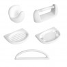 Juego 5 accesorios para baño Sena Boutique blanco D'Accord