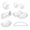 Juego 8 accesorios para baño Sena Boutique blanco D'Accord