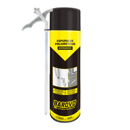 espuma de poliuretano 500ml Barovo