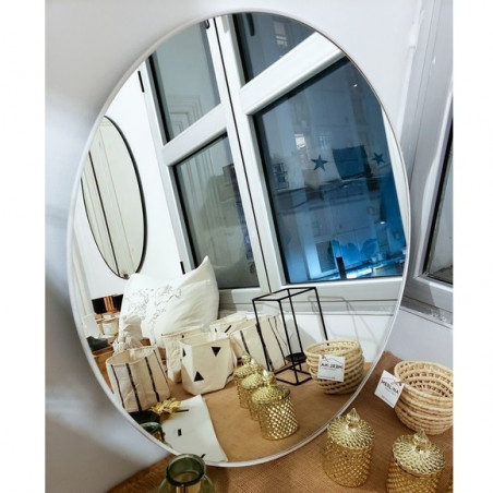 espejo redondo 50 cm blanco Maja