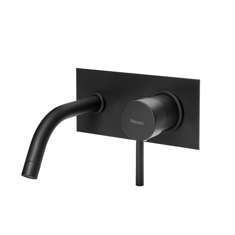 Griferia monocomando lavatorio de pared Black Velvet Peirano