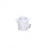 Pileta patio PVC 4 entradas 40 x 63cm rejilla 15 x 15cm