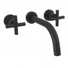 griferia para lavatorio de pared Black Velvet Peirano