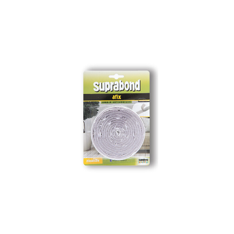 Abrojo sujetador autoadhesivo 20mm x 2mts Suprabond