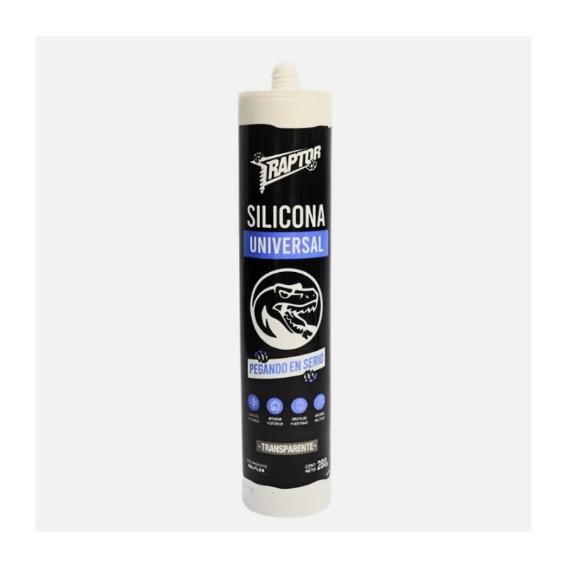 Silicona universal blanca 280 cc raptor