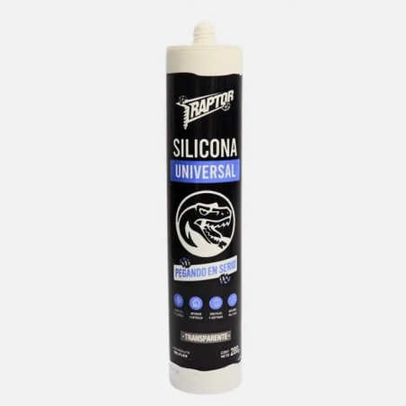 Silicona universal blanca 280 cc raptor