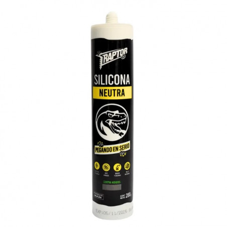 Silicona neutra blanca 280 cc raptor