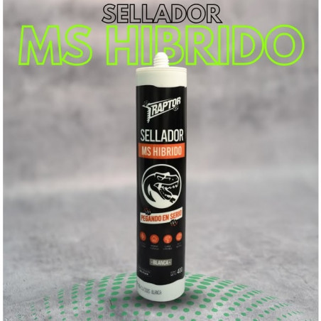 Sellador MS hibrido blanco 400 grs raptor