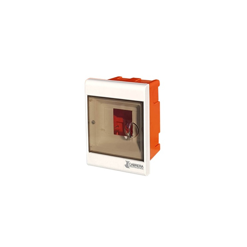 Caja de embutir para termicas 4 modulos con puerta