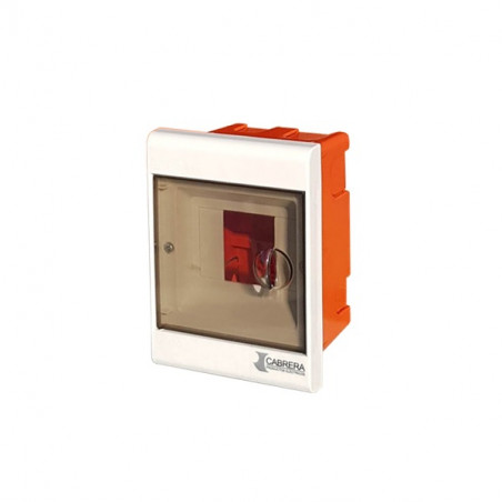 Caja de embutir para termicas 4 modulos con puerta