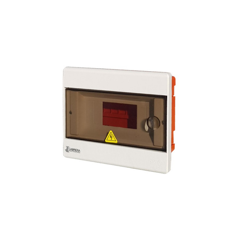 Caja de embutir para termicas 8 modulos con puerta