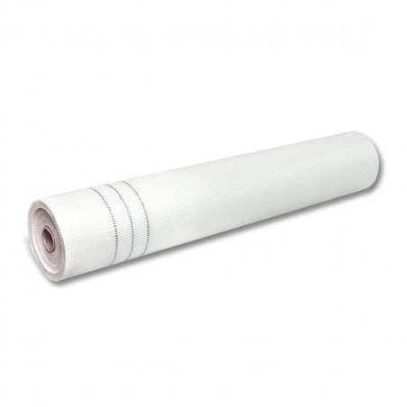 Rollo malla fibra de vidrio para revoques 10 x 10mm 110 grs