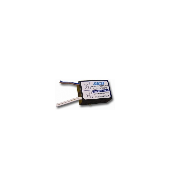 transformador electronico dimerizable para dicroica 60w Sica