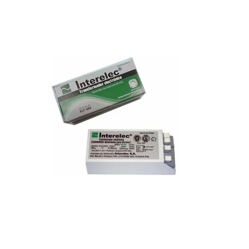 Transformador electronico dimerizable para dicroica 60w 12v