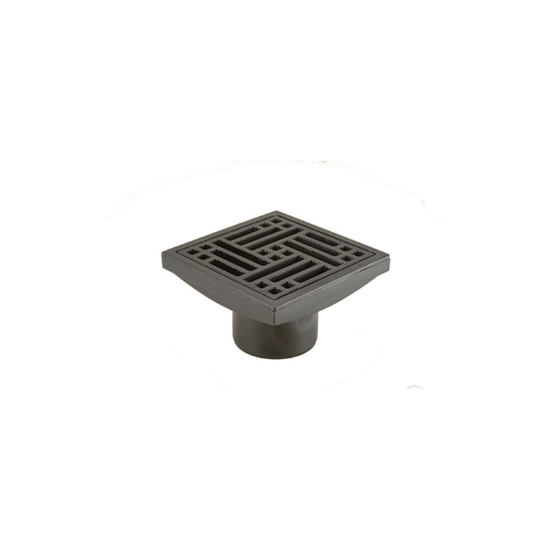 Embudo vertical 110 mm reja fundicion 20 x 20 Duratop