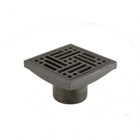Embudo vertical 110 mm reja fundicion 20 x 20 Duratop