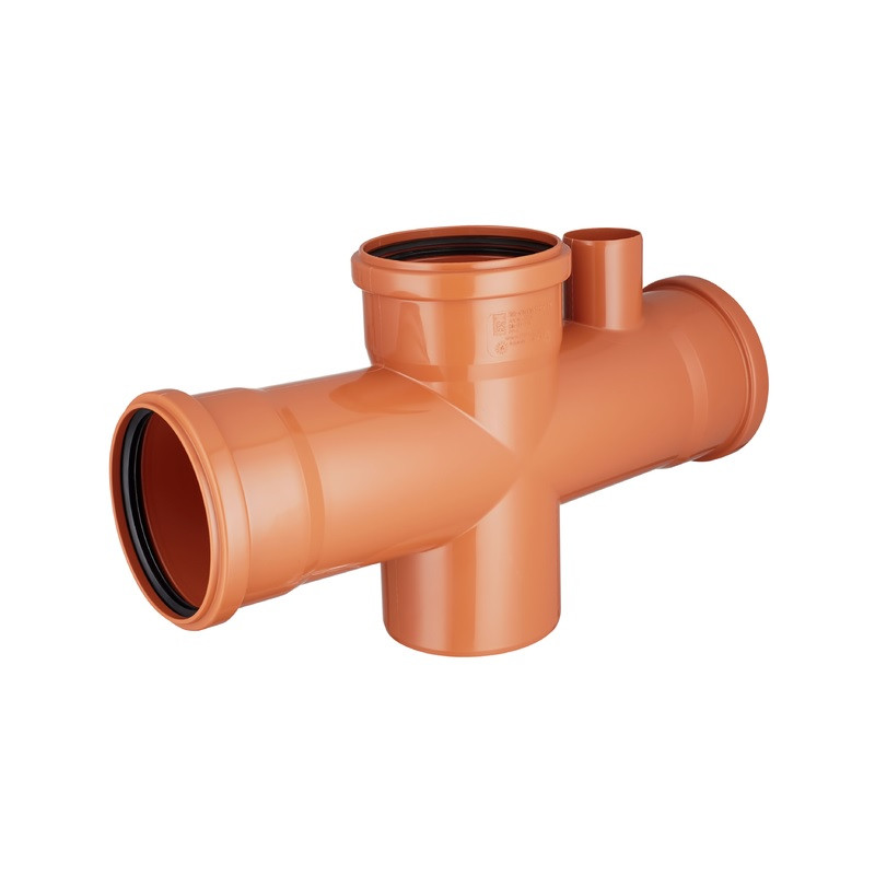 Ramal doble 180º 110 mm con ventilacion Duratop