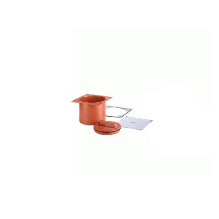 Kit pileta y rejilla 15 x 15 cm junta elastica Duratop