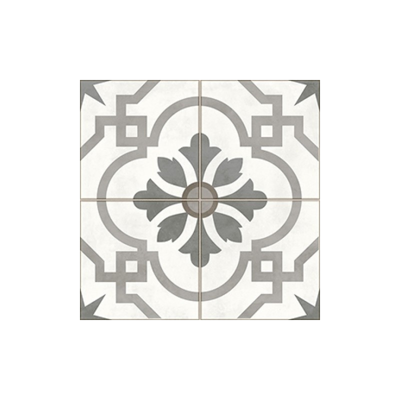 Caja ceramica Cervantes gris 46x46cm 1ra calidad Allpa