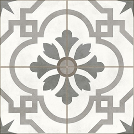Caja ceramica Cervantes gris 46x46cm 1ra calidad Allpa