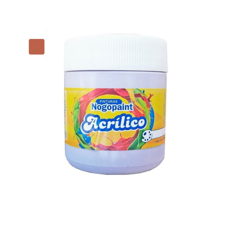 Acrilico artistico 200cc rojo teja Nogopaint