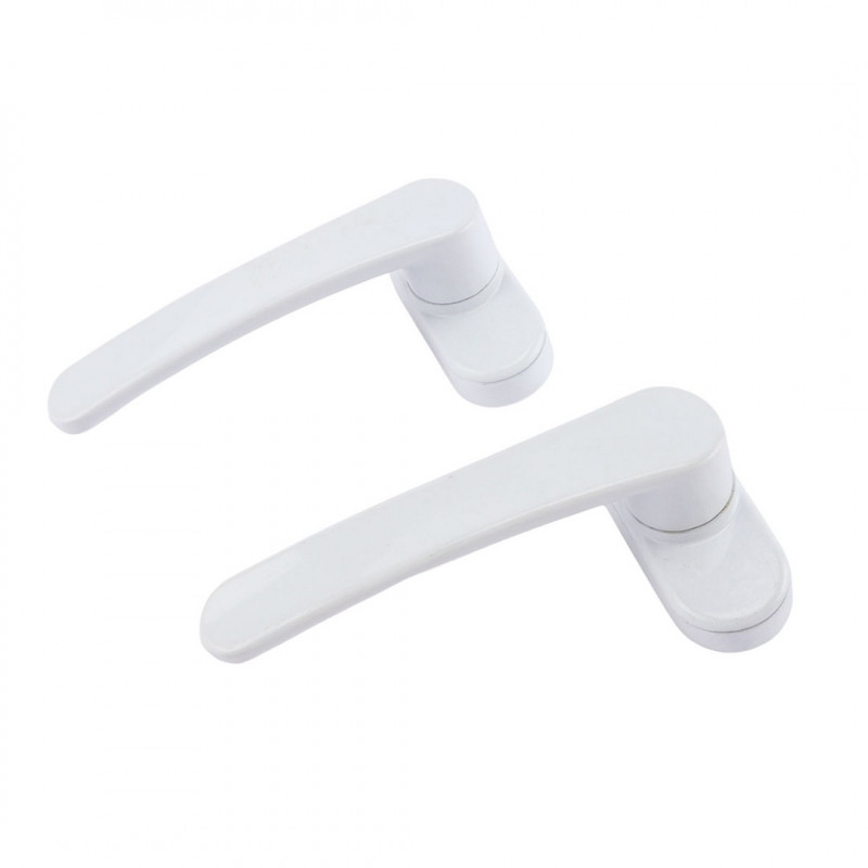 Picaporte H50 aluminio blanco Barovo