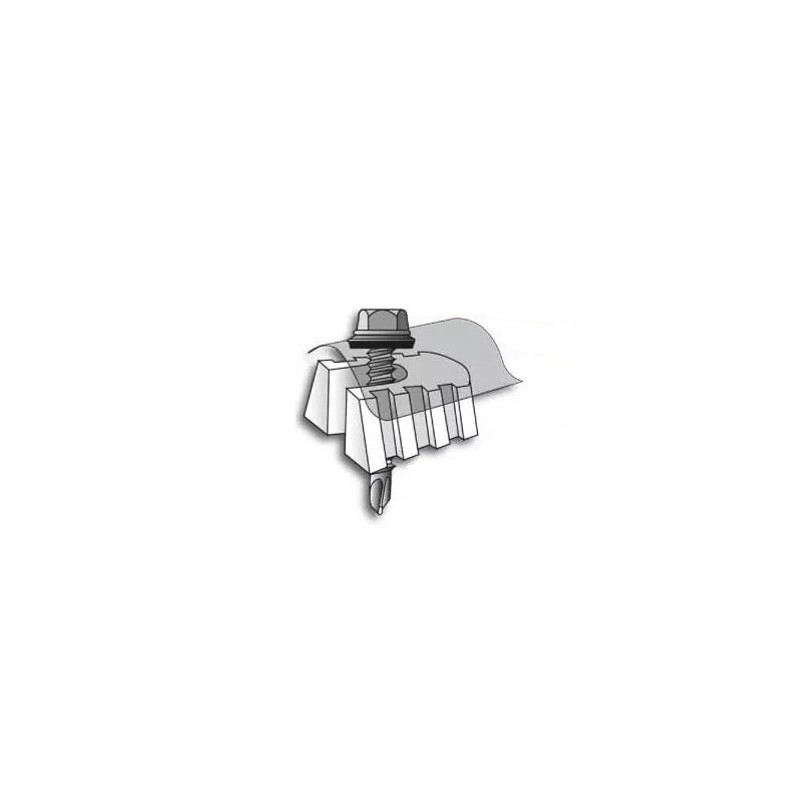soporte plastico para chapas plasticas sinusoidales