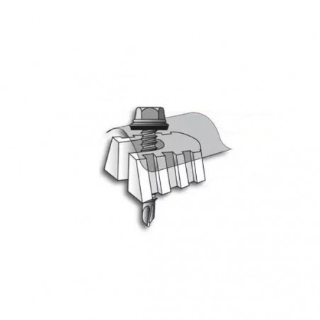 soporte plastico para chapas plasticas sinusoidales
