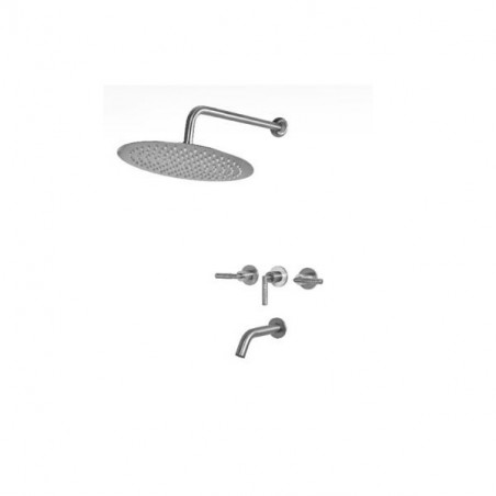 Griferia para ducha con transferencia Beat Nickel Peirano