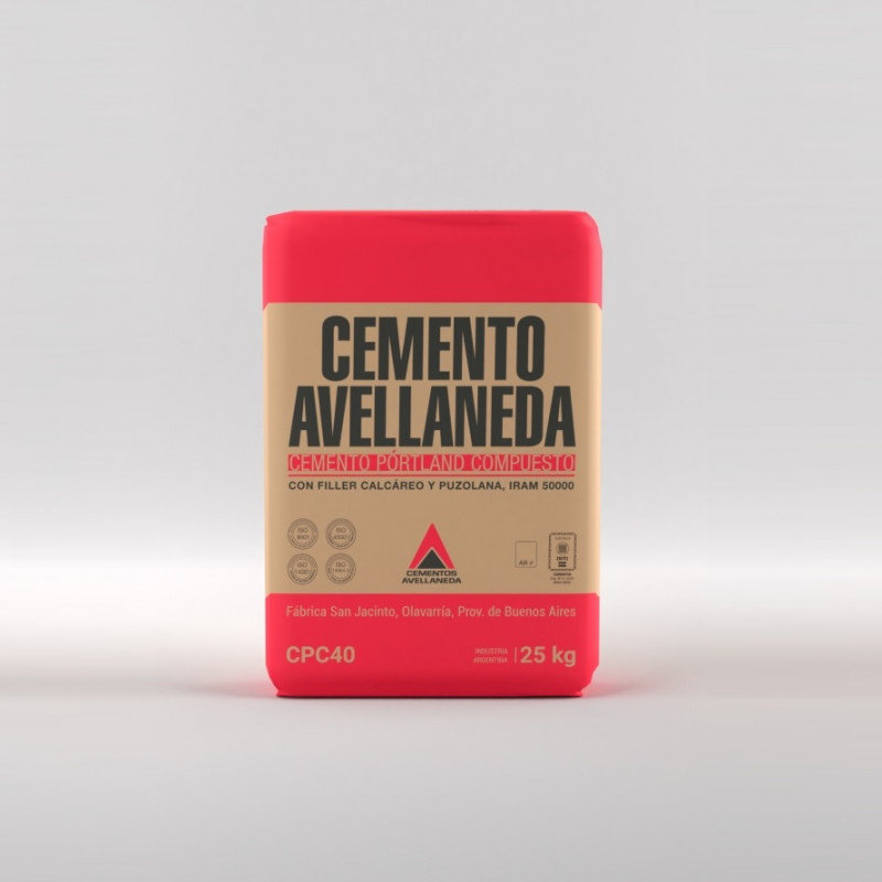 bolsa cemento avellaneda 25 kg