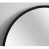 Espejo simil hierro redondo 60 cm negro Maja