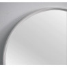 Espejo simil hierro redondo 60 cm blanco Maja