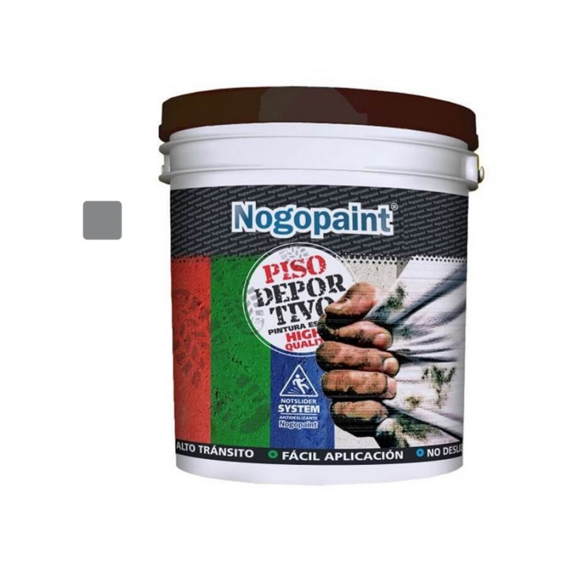 Pintura para pisos deportivos 1 lt gris Nogopaint