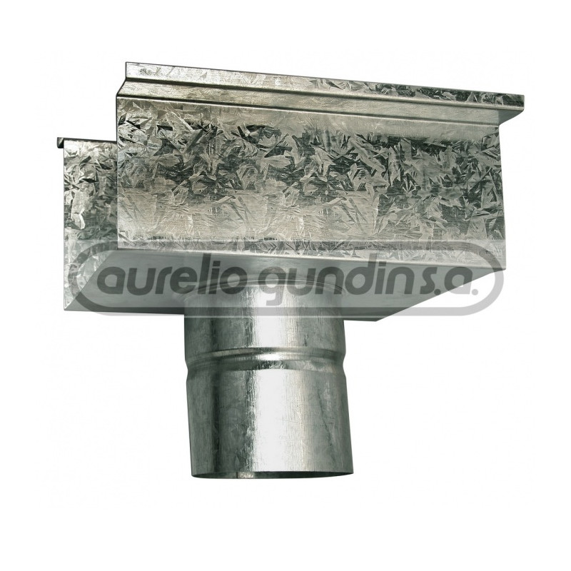Intermedio chapa galvanizada para canaleta rectangular