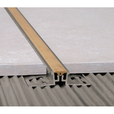 Junta de dilatacion 12mm aluminio Euro beige Atrim