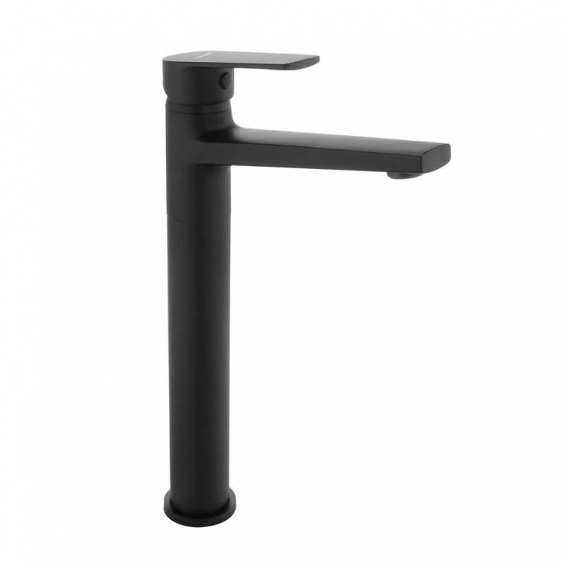Griferia monocomando para lavatorio pico alto Rio black