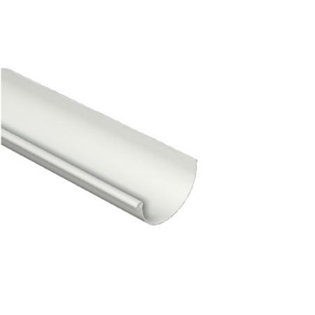 Canaleta PVC blanco media caña 3mts Pluvitubo