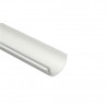 Canaleta PVC blanco media caña 3mts Pluvitubo