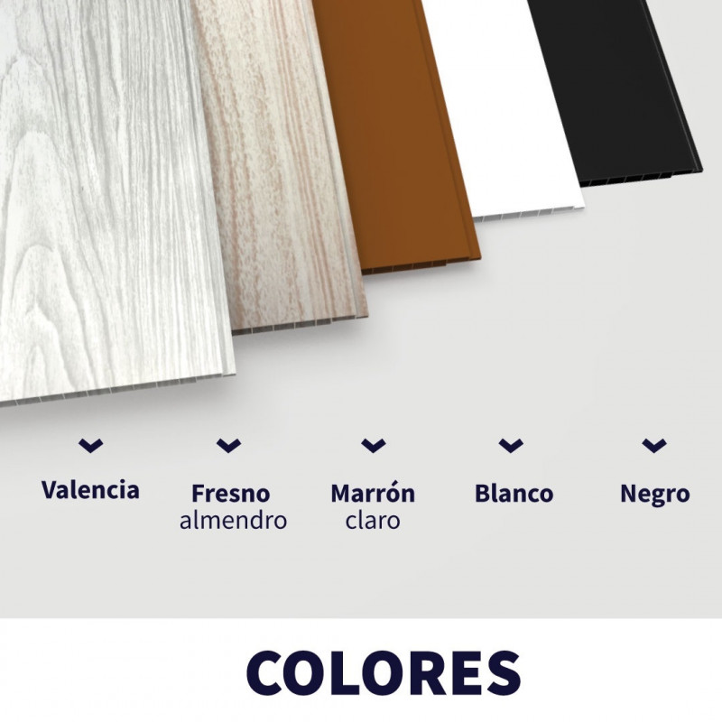 Varilla cielorraso PVC valencia 20 cm x 6 mts