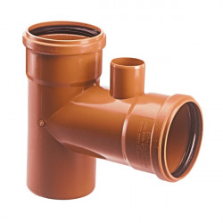 ramal con ventilacion 90º 110 mm