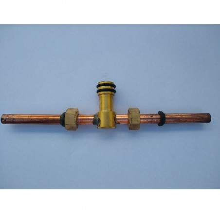 Ramal bronce 3/8 con oring para lavatorio completo