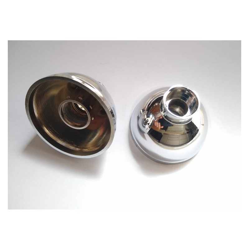 Campana plastica cromada para griferias