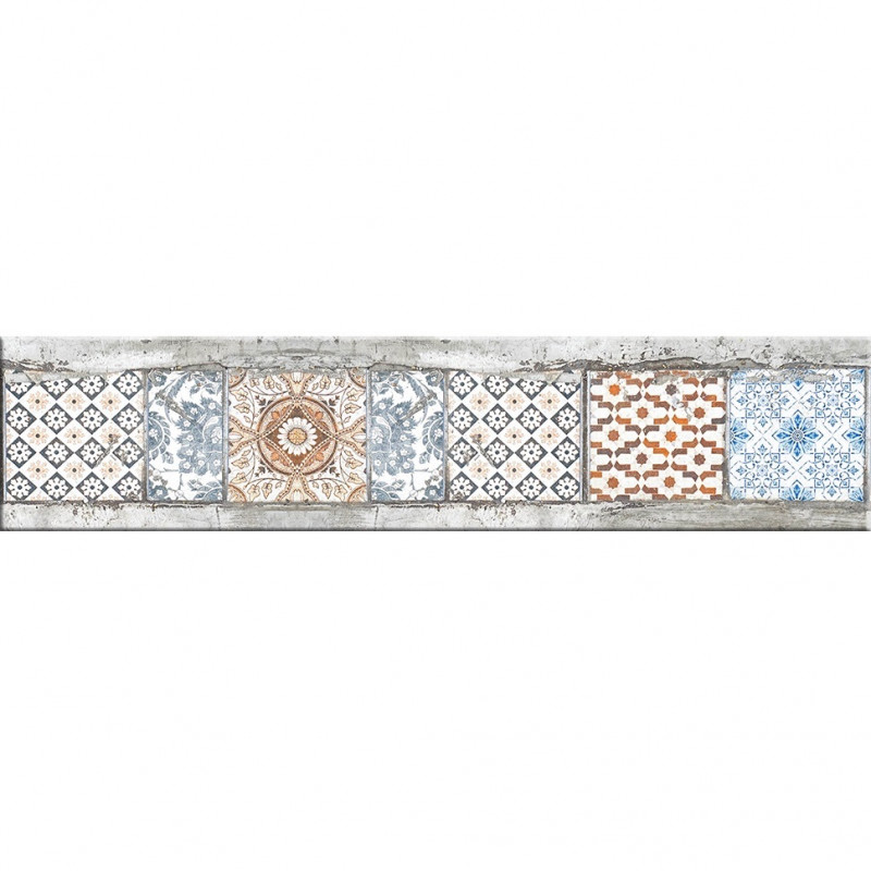 Guarda ceramica Almeria gris 5.5 x 25cm CS