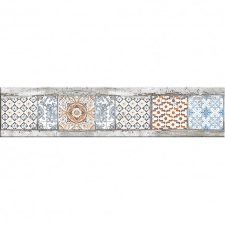 Guarda ceramica Almeria gris 5.5 x 25cm CS