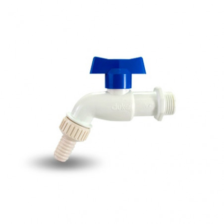 Canilla plastica manija mariposa 1/2" Duke