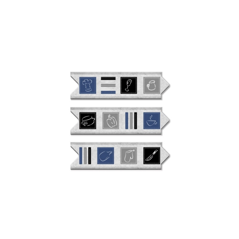 Guarda ceramica Traful gris 6 x 20cm CS