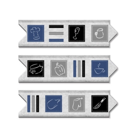 Guarda ceramica Traful gris 6 x 20cm CS