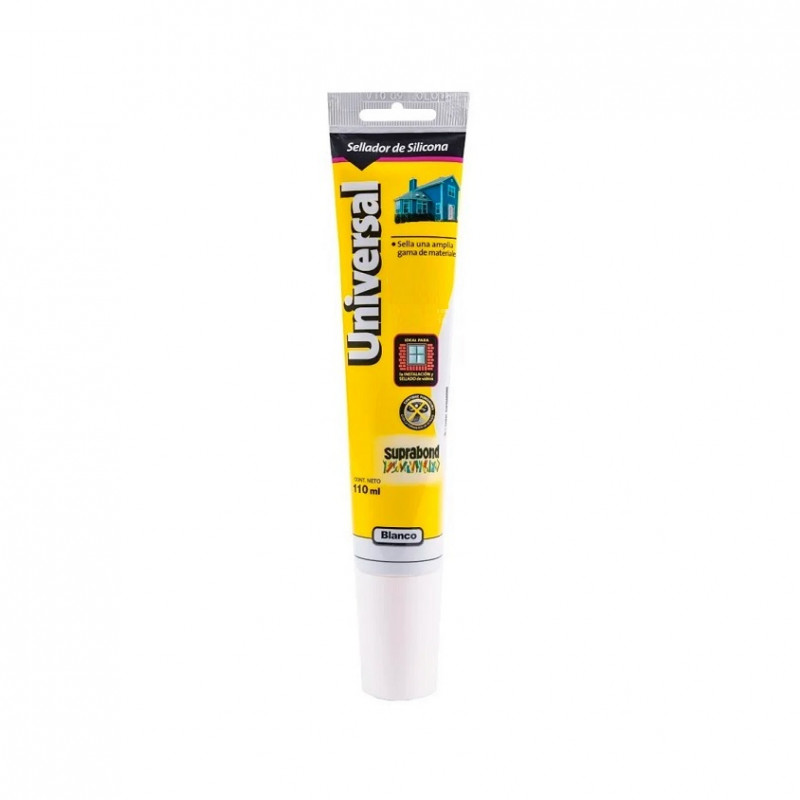 Silicona Universal blanca 110ml Suprabond