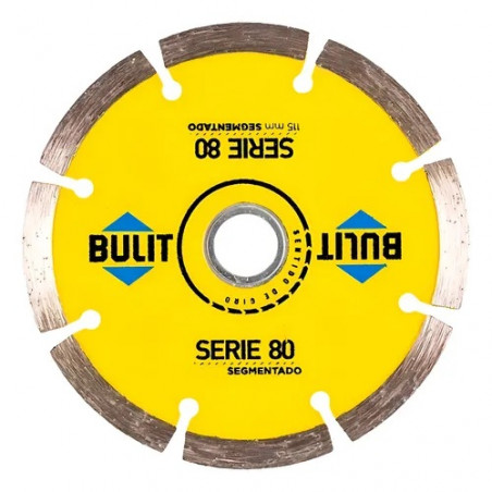 Disco amoladora diamantado segmentado 115mm s.80 Bulit