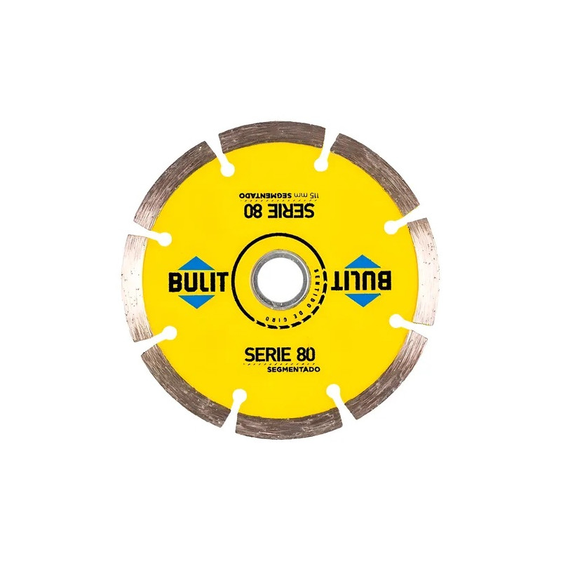 Disco amoladora diamantado segmentado 180mm s.80 Bulit